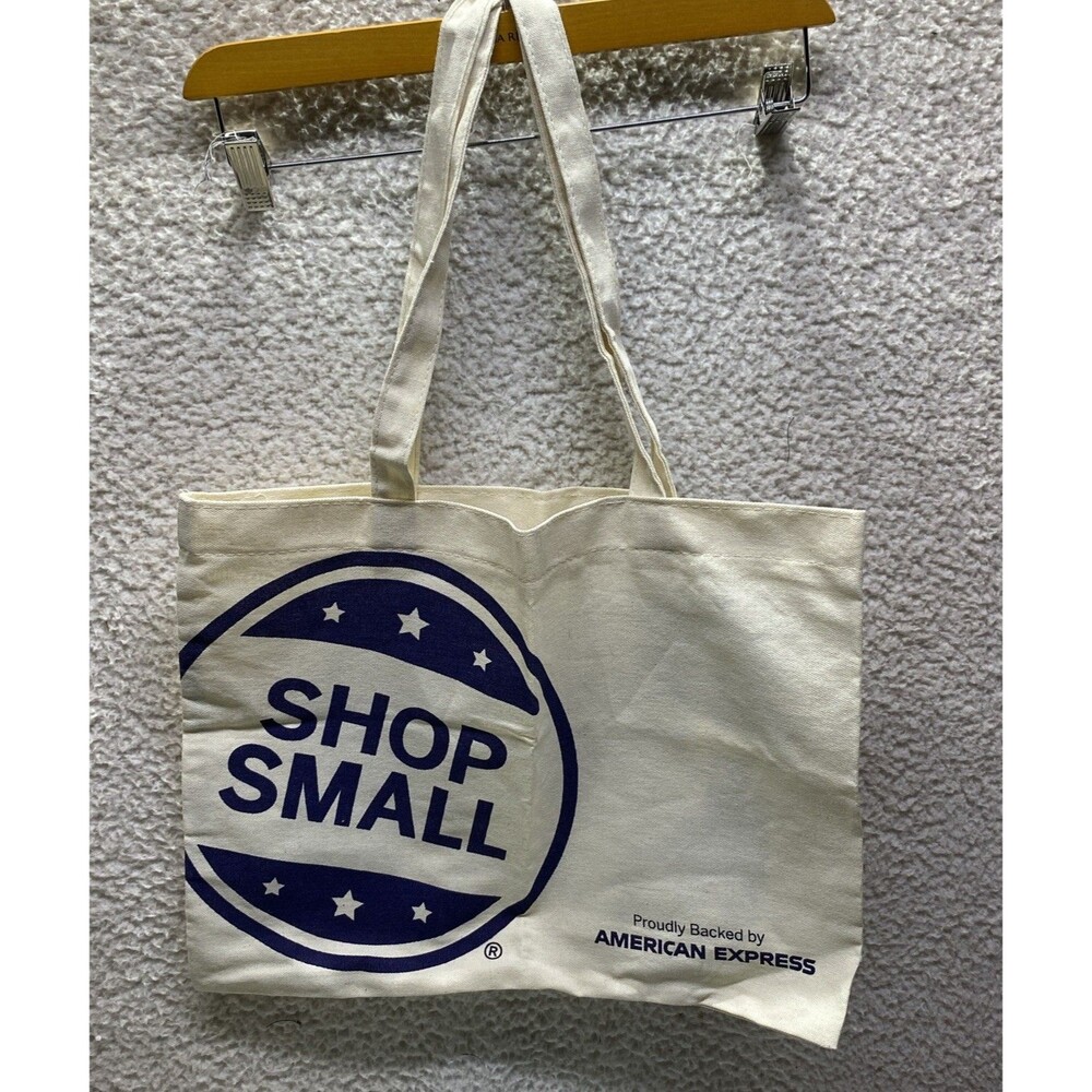 Shop Small Business Saturday Tote Bag AMEX American Express Canvas